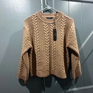 73. 21-26”PTP Tahari Cable Knit Sweater
